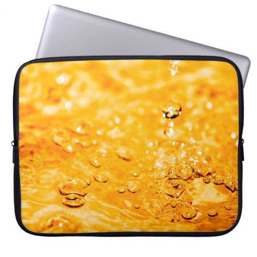 Wasserrippeln flüssige saubere Oberfläche Laptopschutzhülle (Vorderseite)