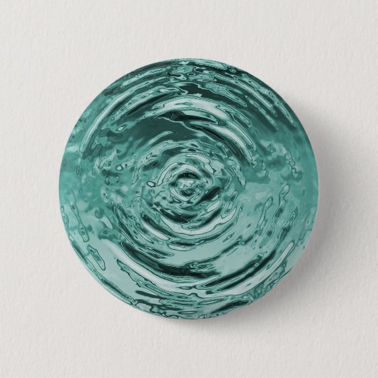 Wasserriss Aquamarin Button (Vorderseite)