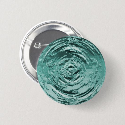 Wasserriss Aquamarin Button (Vorne & Hinten)