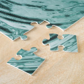 Wasserriss Aquamarin Puzzle (Seite)