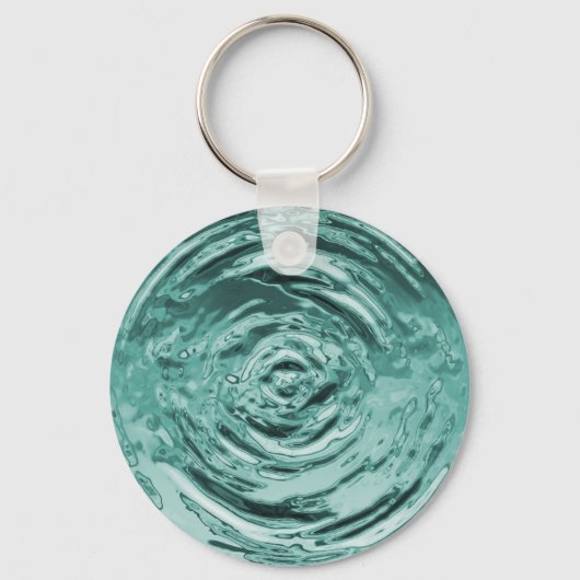 Wasserriss Aquamarin Schlüsselanhänger (Vorderseite)