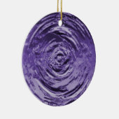 Wasserriss Lila Keramikornament (Rechts)