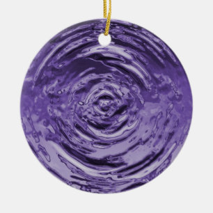 Wasserriss Lila Keramikornament