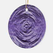 Wasserriss Lila Keramikornament (Links)