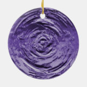 Wasserriss Lila Keramikornament (Hinten)