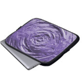 Wasserriss Lila Laptopschutzhülle (Vorne Knopf)