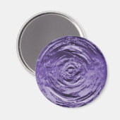 Wasserriss Lila Magnet (Vorderseite/Rückseite)