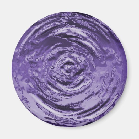 Wasserriss Lila Magnet (Vorne)