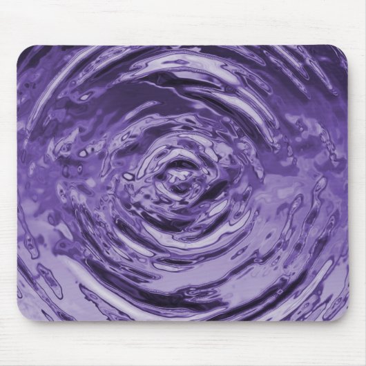 Wasserriss Lila Mousepad (Vorne)