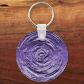 Wasserriss Lila Schlüsselanhänger (Vorderseite)