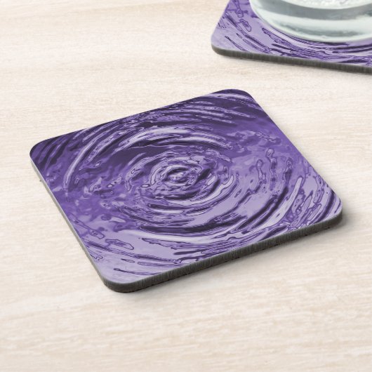 Wasserriss Lila Untersetzer (Linke Seite)