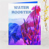 WASSERROOSTER KARTE (Gelbe Blume)