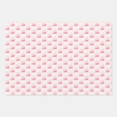 Wasserrosa und weißes Segelboot Geschenkpapier Set (Vorderseite 3)