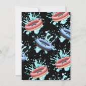 Wasserrutschbecken Geburtstagsparty Einladung (Rückseite)