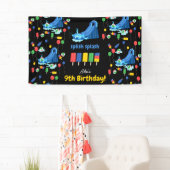 Wasserrutsche Kinder Sommer Splish Splash Geburtst Banner (Insitu)