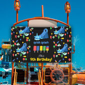 Wasserrutsche Kinder Sommer Splish Splash Geburtst Banner