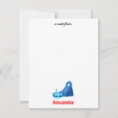 Wasserrutsche Kinder Sommer Splish Splash Geburtst Mitteilungskarte (Vorderseite)