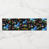 Wasserrutsche Kinder Sommer Splish Splash Geburtst Wasserflaschenetikett (Einzelnes Label)