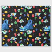 Wasserrutsche Kinder Sommerjunge Mädchen Spaß Geschenkpapier (Flach)