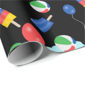 Wasserrutsche Kinder Sommerjunge Mädchen Spaß Geschenkpapier (Rolleneckpunkt)