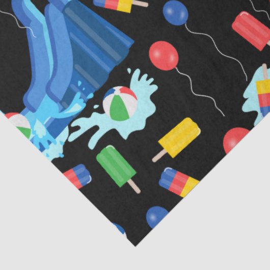 Wasserrutsche Kinder Sommerjunge Mädchen Spaß Seidenpapier (Ausschnitt)