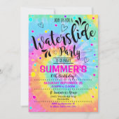 Wasserrutsche Party Einladung Gefärbte Krawatte Wa (Vorderseite)