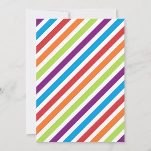 Wasserrutsche Party Einladung Sommergeburtstag Par (Rückseite)