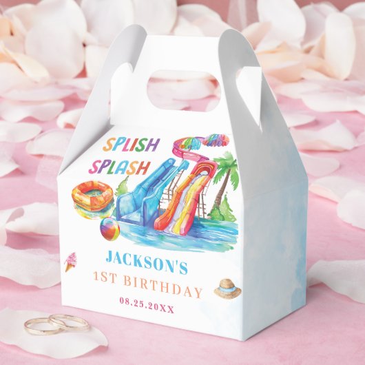 Wasserrutsche Spritz Spratz Geburtstagsfeier Geschenkschachtel (Hochzeit)