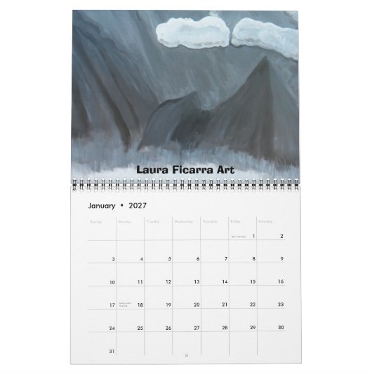 Wassersammlung Kalender (Jan 2027)