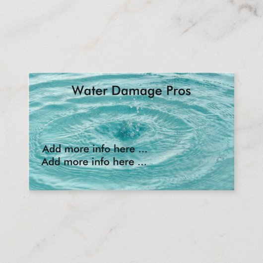 Wasserschaden-Pro Visitenkarte (Vorderseite)
