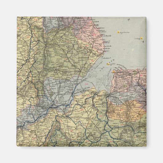 Wasserscheide England, Wales 4 Magnet (Vorne)