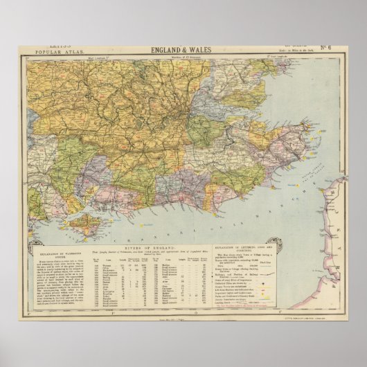 Wasserscheide England, Wales 6 Poster (Vorne)