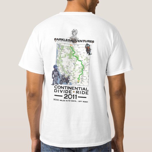 Wasserscheide-Fahrt 2011 T-Shirt (Rückseite)