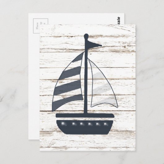 Wasserschiff 2 postkarte (Vorne/Hinten)