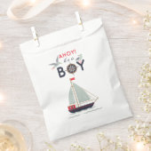 Wasserschiff Ahoy Baby Boy Showdusche Party Geschenktütchen (Ausgeschnitten)