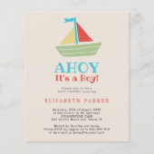 Wasserschiff Ahoy Seine schicke Babydusche Flye Flyer (Vorne)