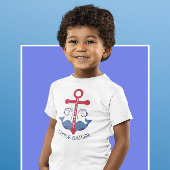 Wasserschiff Anker Blauwale Kleiner Segler Baby T-shirt