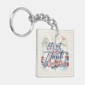 Wasserschiff "Let's Get Nauti" Schlüsselanhänger (Vorderseite links)