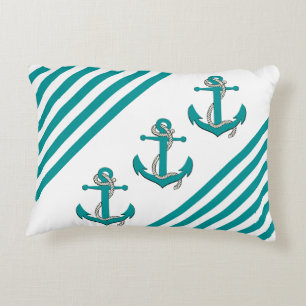 Wasserschiff/Schiffsanker/Knoten/Wasserstrahl-Stre Dekokissen