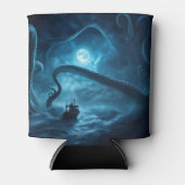 Wasserschiff und Riesenoktopus Kraken Dosenkühler (Vorderseite)