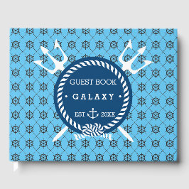 Wasserschiff und Yacht Türkisblaues Schiff Gästebuch