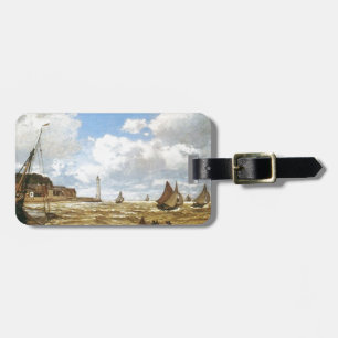 Wasserschiffe Boote Monet Mündung der Seine 1865 Gepäckanhänger