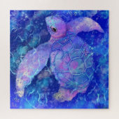 Wasserschildkröte Jigsaw Puzzle Malerei (Horizontal)