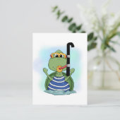 Wasserschildkröten und Geschenke Postkarte (Stehend Vorderseite)
