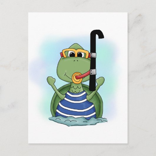 Wasserschildkröten und Geschenke Postkarte (Vorderseite)