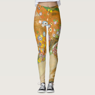 Wasserschlangen II von Gustav Klimt, Jugendstil Leggings