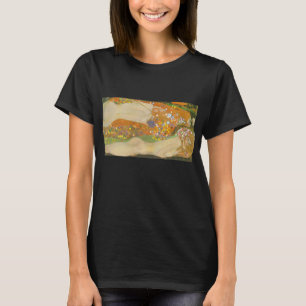 Wasserschlangen II von Gustav Klimt, Jugendstil T-Shirt