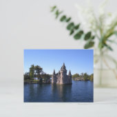 WasserSchloss Postkarte (Stehend Vorderseite)