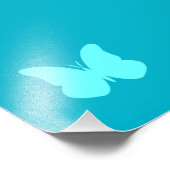 Wasserschmetterling Fotodruck (Ecke)
