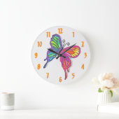 Wasserschmetterlingswaage Große Wanduhr (Zuhause)